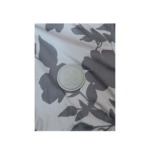 G/FORE Men Tonal Floral Weather Resistant Repeller Jacket Charcoal M NWOT - Picture 6 of 9